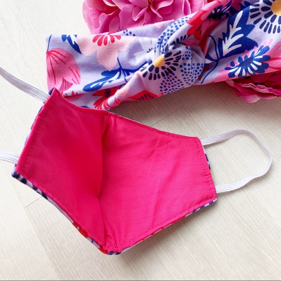 Handmade Turban Headband and Face Mask - Picture 3 of 3